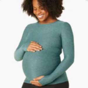 Beyond the bump count on me top in rainforest blue heather